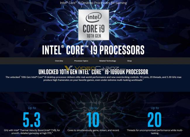 La sauce i9 avec le 10900K [cliquer pour agrandir]