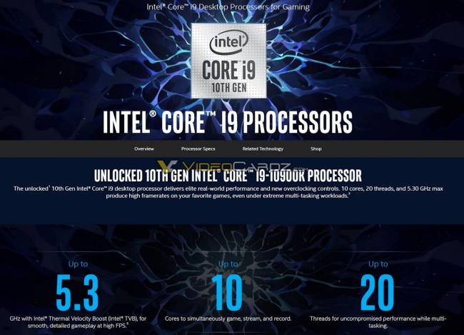 Toujours plus de CPU Comet Lake desktop en fuite !