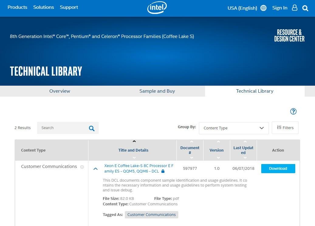 intel cpu listing documentation xeon octocore t