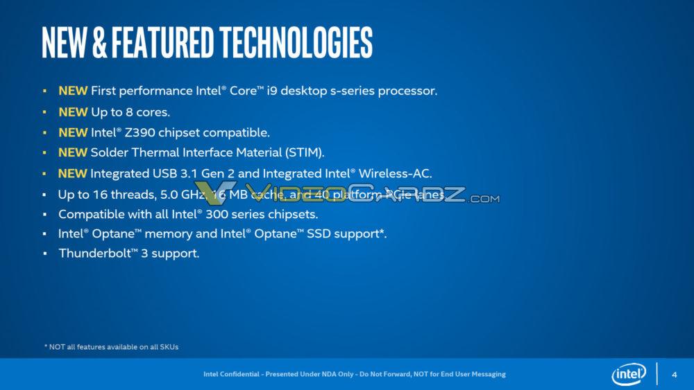 Intel 9000K : STIM ? - leak