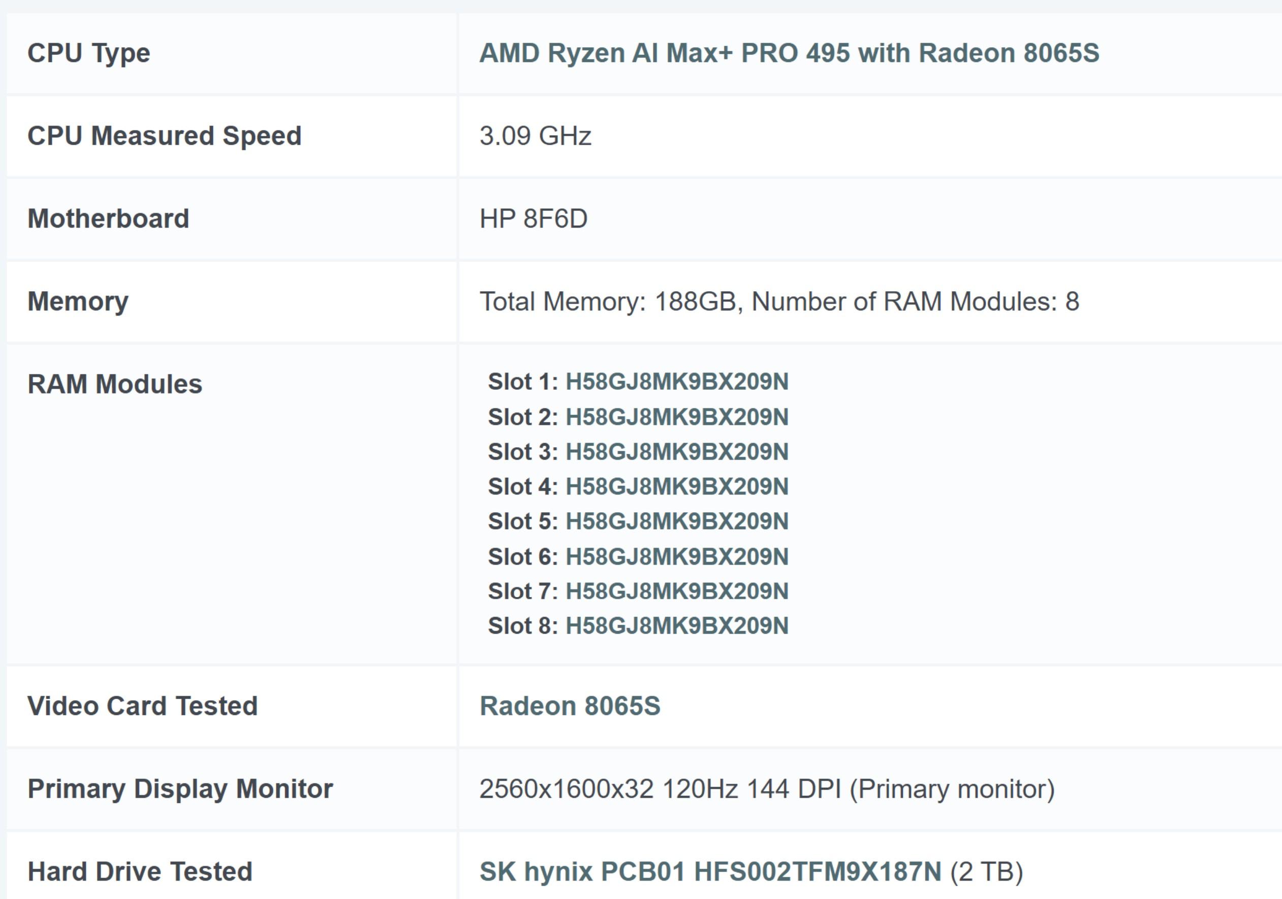 memoire ryzen ai max pro 495