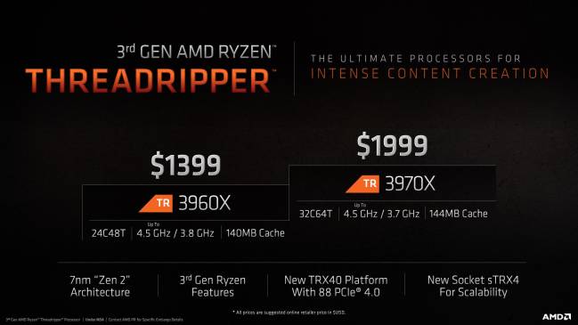 amd threadripper 3 presentation