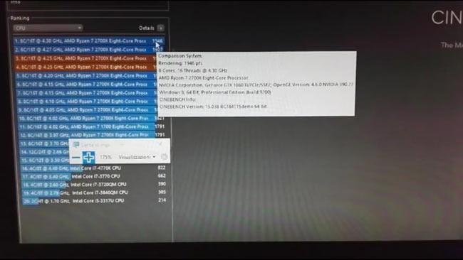 r7 2700x cinebench leak
