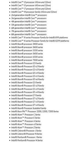 CPU Intel concernés par Meltdown et Spectre.  [cliquer pour agrandir]