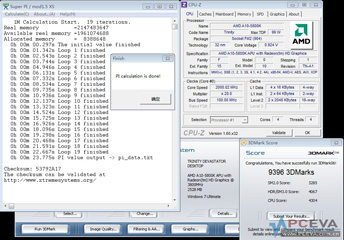 A10-5800K Super PI / 3DMark 06 [cliquer pour agrandir]