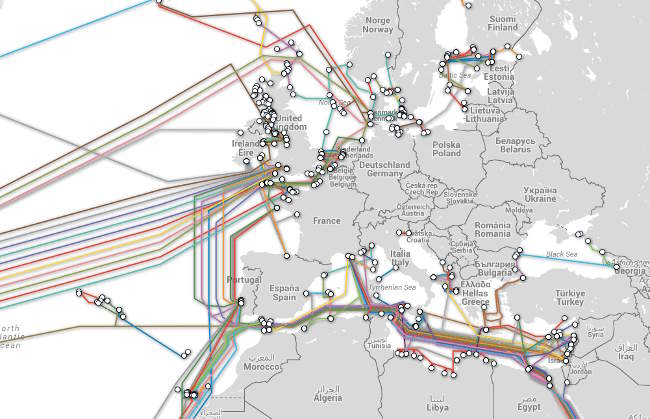 carte reseau cable internet europe