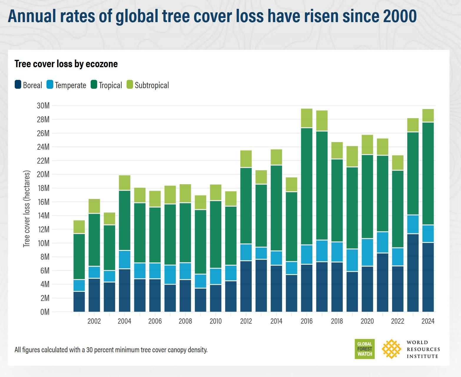 deforestation depuis 2020 world resouces institute