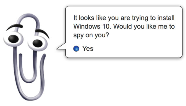 clippy windows 10 privacy