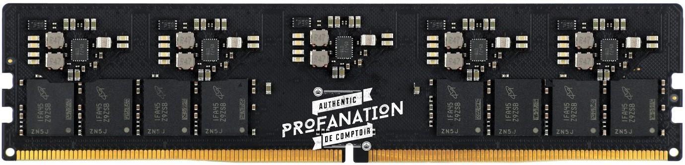 Après les premières photos, voici les détails des premières barrettes de DDR5