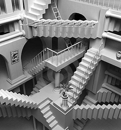 escaliers illusion optique