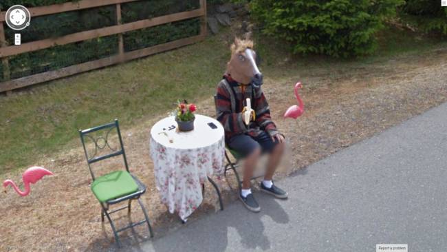 google street view cheval