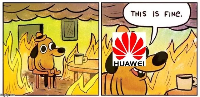huawei on fire