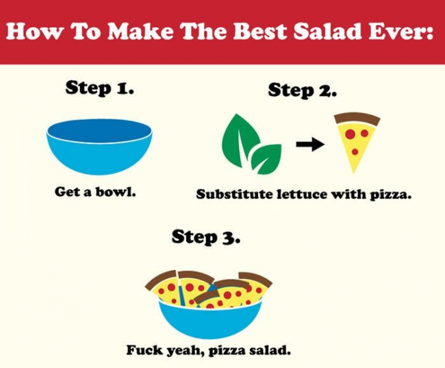 pizza salad