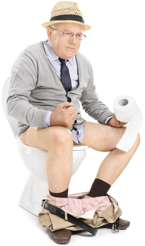 homme constipation