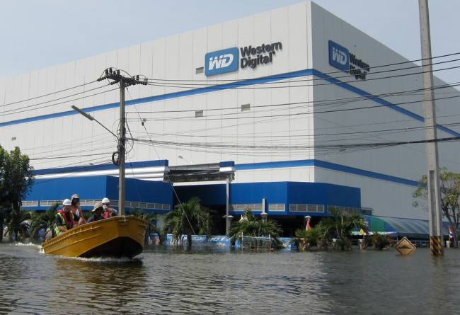 thailande inondation 2011 wd usine disque dur