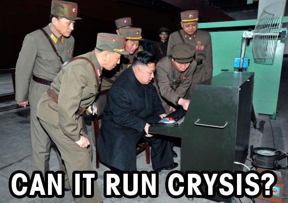 Can it run Crysis ? Non, il ne le peut pas !