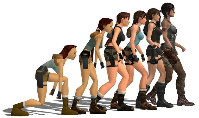 evolution lara croft