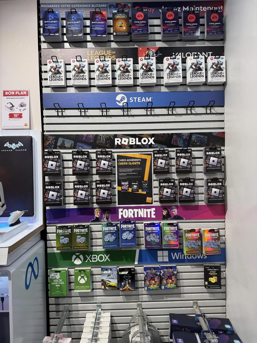 Les cartes-cadeaux Steam vivent leurs derniers mois en magasin