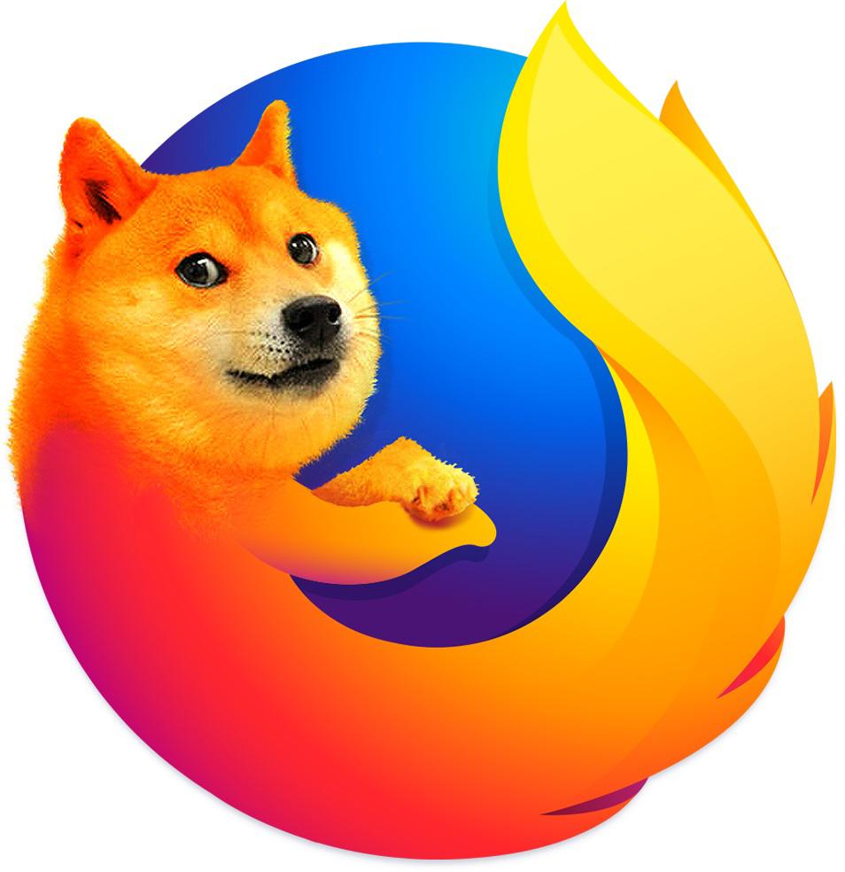 doge firefox logo meme