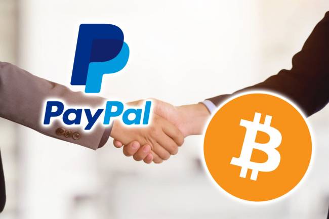 paypal bitcoin logo handshake
