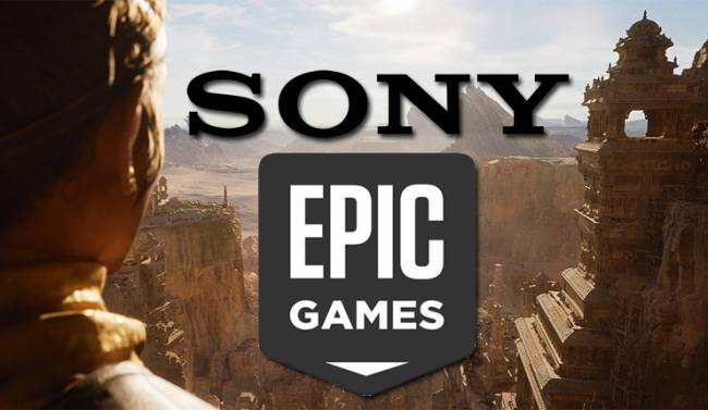 sony epic games logo fond