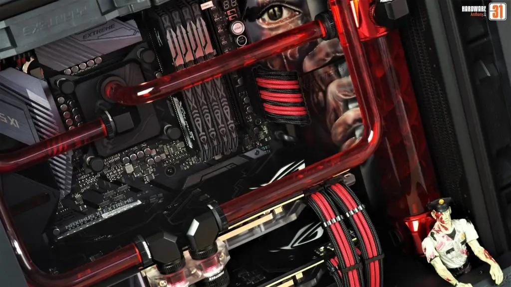 Un watercooling très anguleux