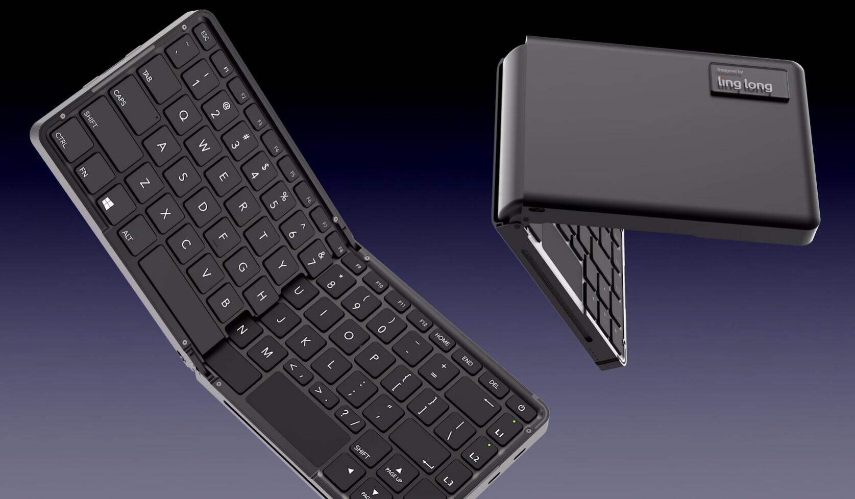 Un PC AMD Ryzen D clin Sous Forme De Clavier Pliant a Vous Branche Un PC AMD Ryzen D clin Sous Forme De Clavier Pliant a Vous Branche