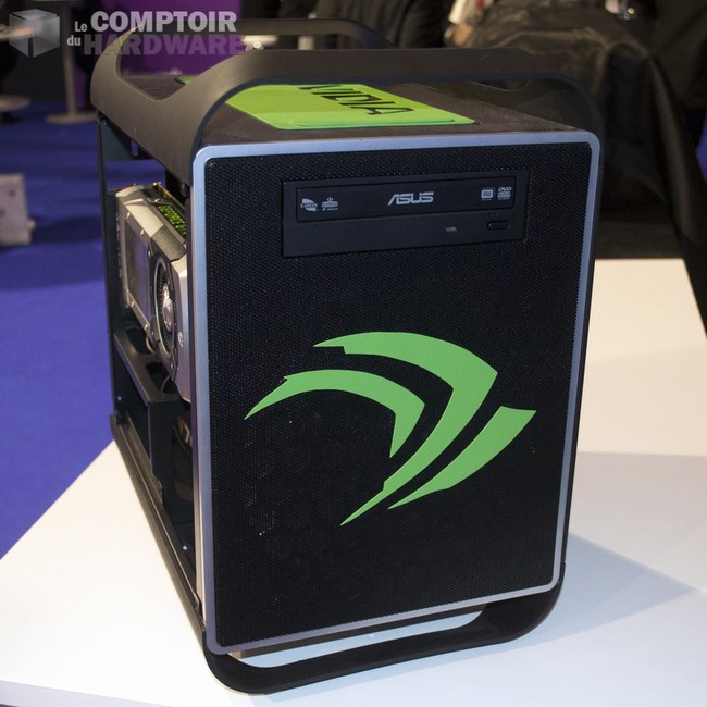 Un Bitfenix Prodigy exclusif, griffé NVIDIA. [cliquer pour agrandir]