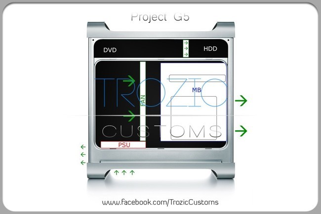 Modding : Mirza Trozic - Power Mac G5 : Cest ca le plan les gars. [cliquer pour agrandir]