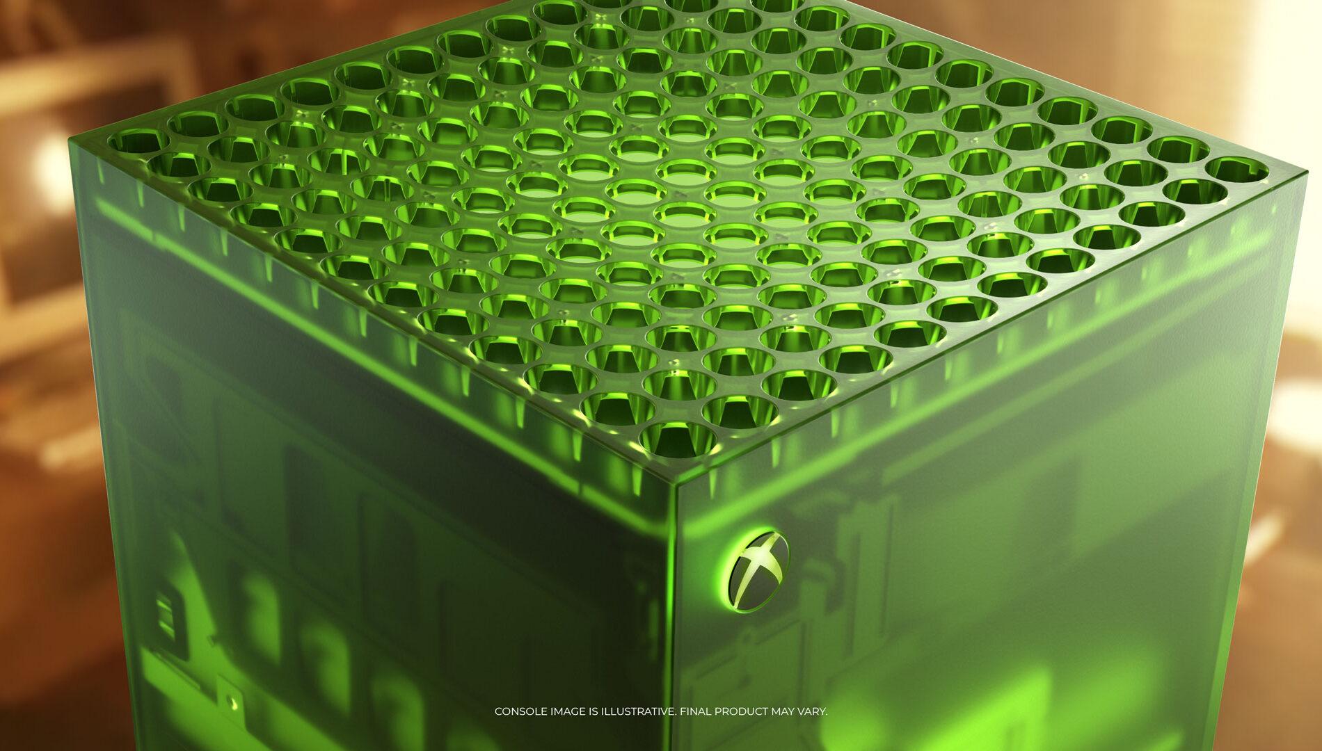 Xbox Series X25, verte certes, mais transparente ou translucide ?
