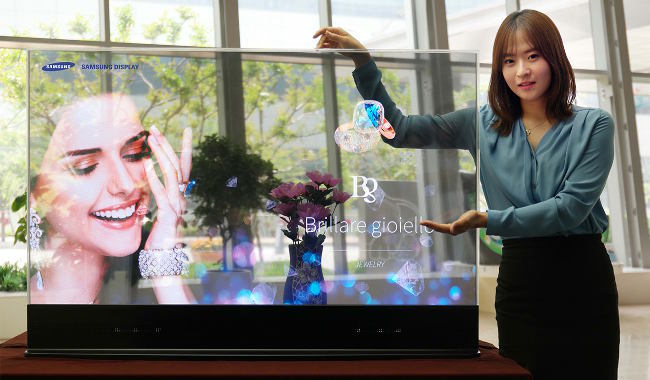 Samsung OLED transparent