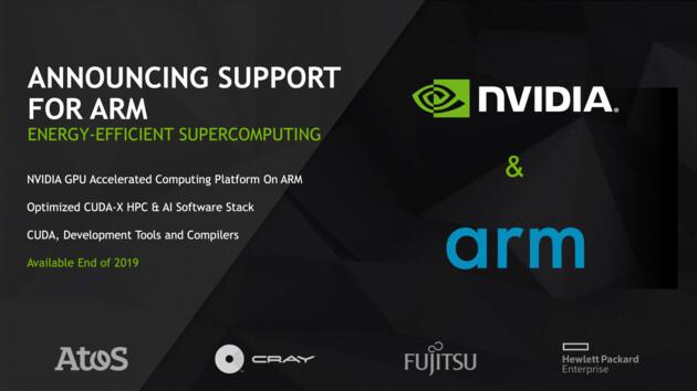 nvidia arm support gpu cpu superordinateur