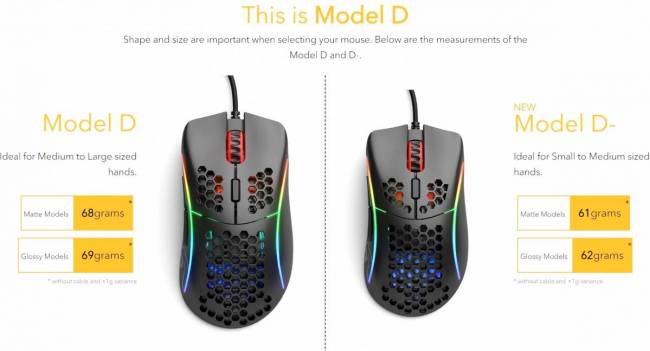 model d vs model d- [cliquer pour agrandir]