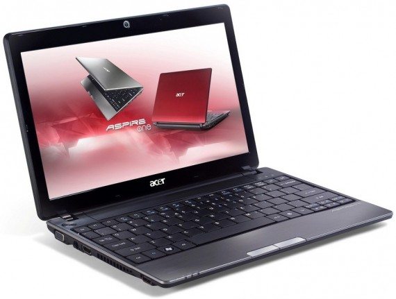 acer aspire one 721 avant trois quart