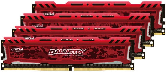 crucial ballistix sport lt rouge