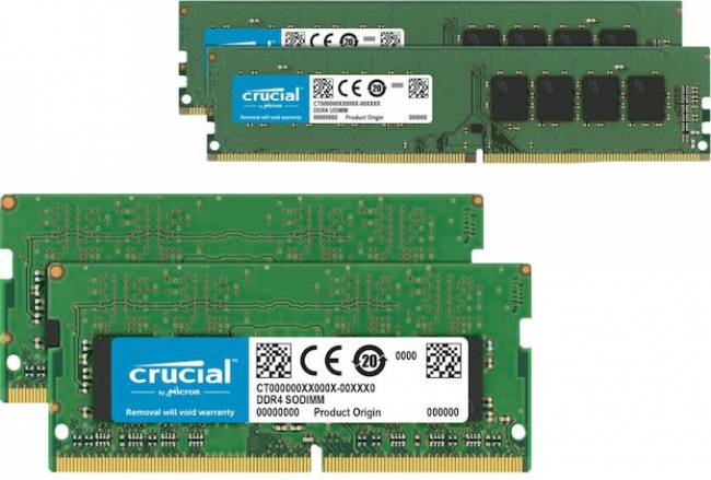 crucial micron ddr4 32 go so udimm dual