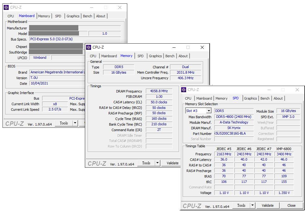 adata ddr5 8118 cpuz