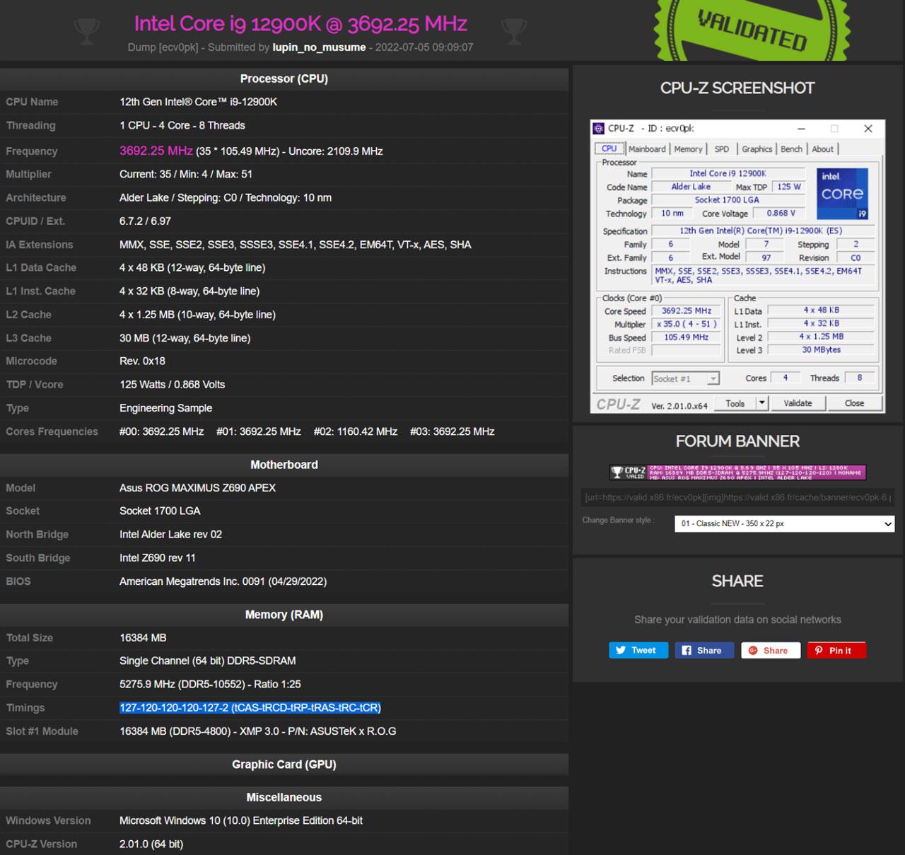 ddr5 10552 oc t