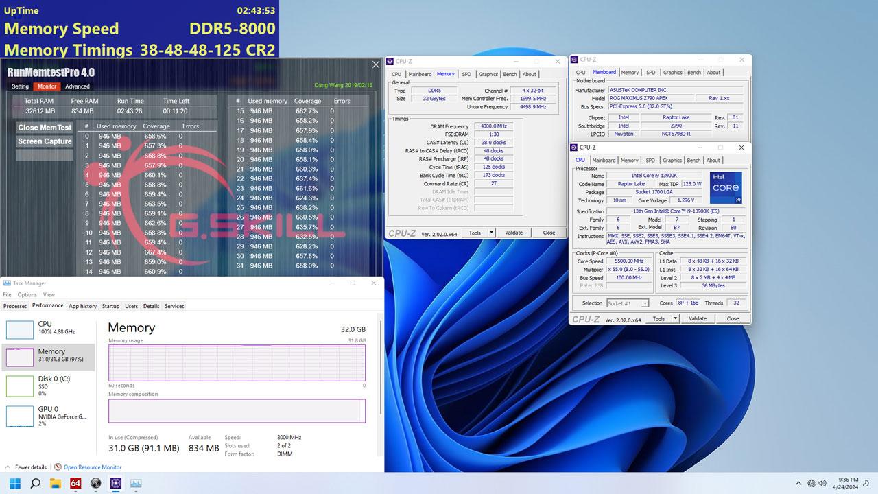 gskill ddr5 8000 demo