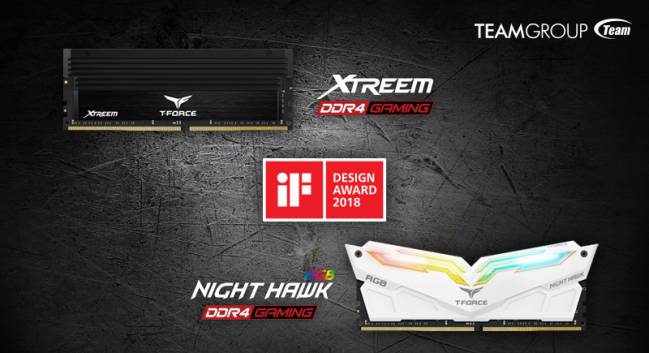 teamgroup ddr4 xtreem nighthawk if award 2018