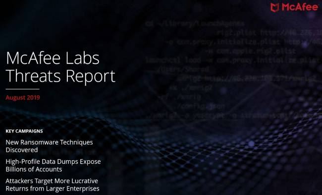 mcafee labs threats report aout 2019
