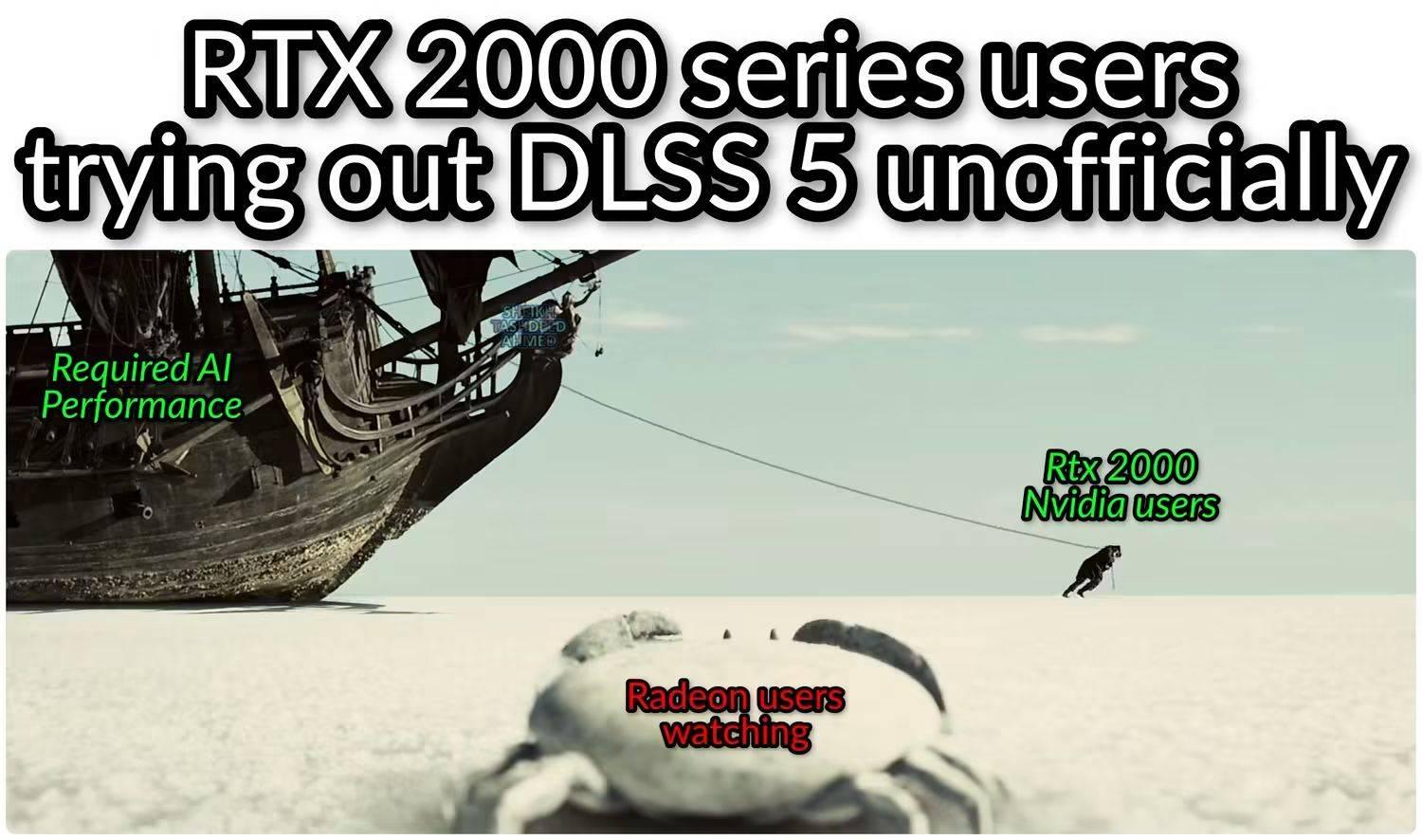 dlss5 rtx2000 amd user watching
