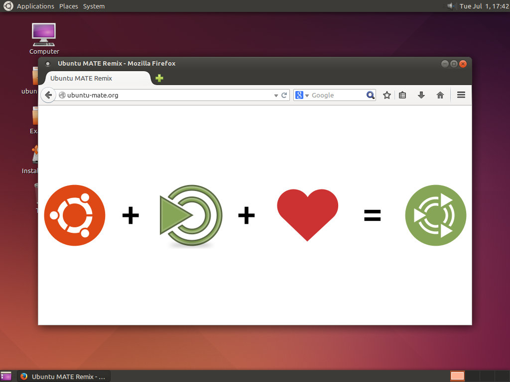 MATE intégré à Ubuntu