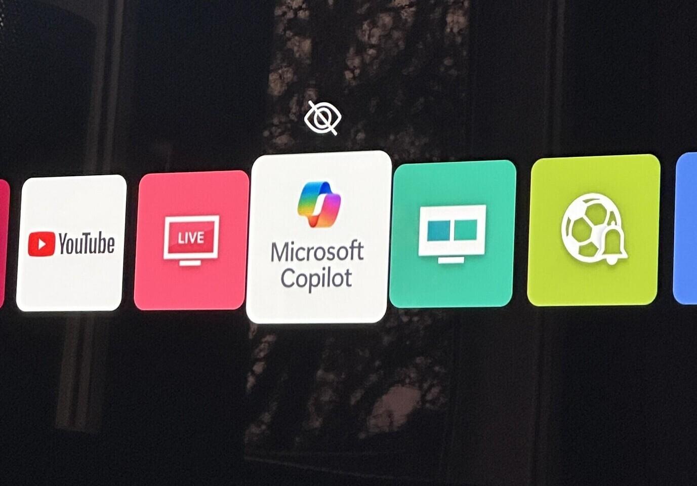 Les utilisateurs boutent l'icône Copilot hors des téléviseurs LG