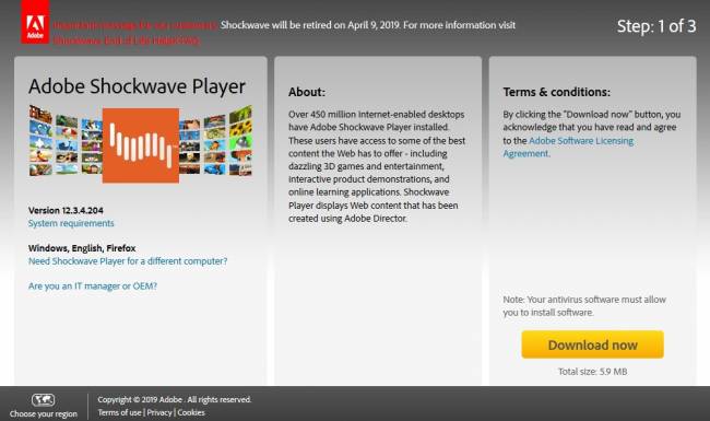 adobe shockwave fin 9 avril 2019 t [cliquer pour agrandir]