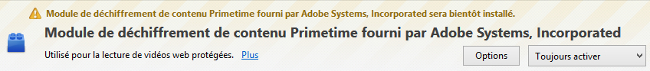 Désactiver le DRM Adobe EME sur Firefox 38