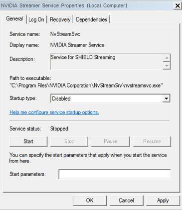 Service NvSteamSvc