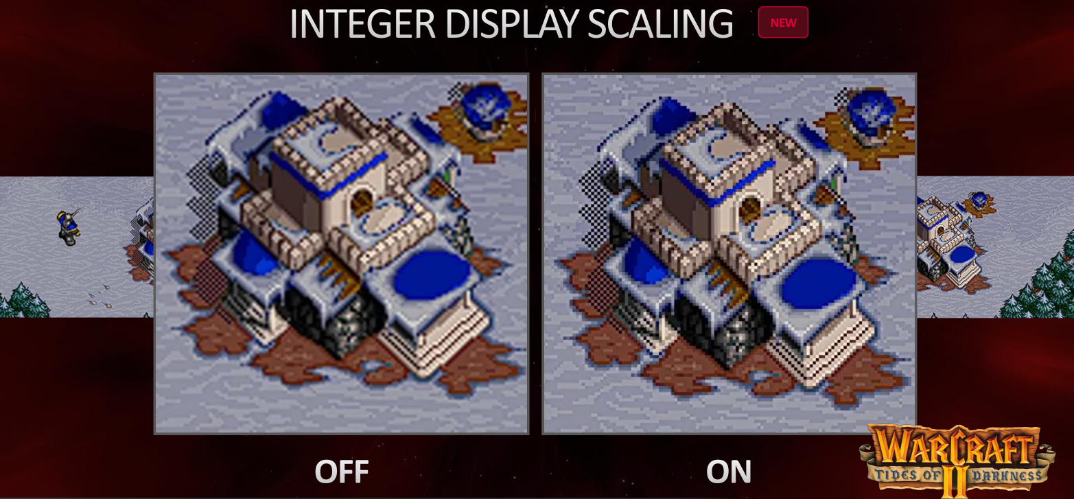 L'integer scaling version rétrogaming