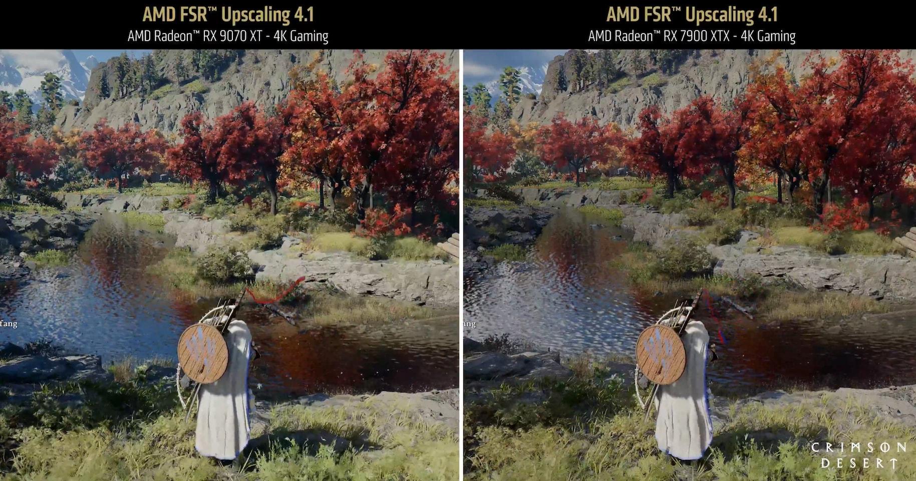 fsr 4.1 comparaison amd rdna 3 rdna 4