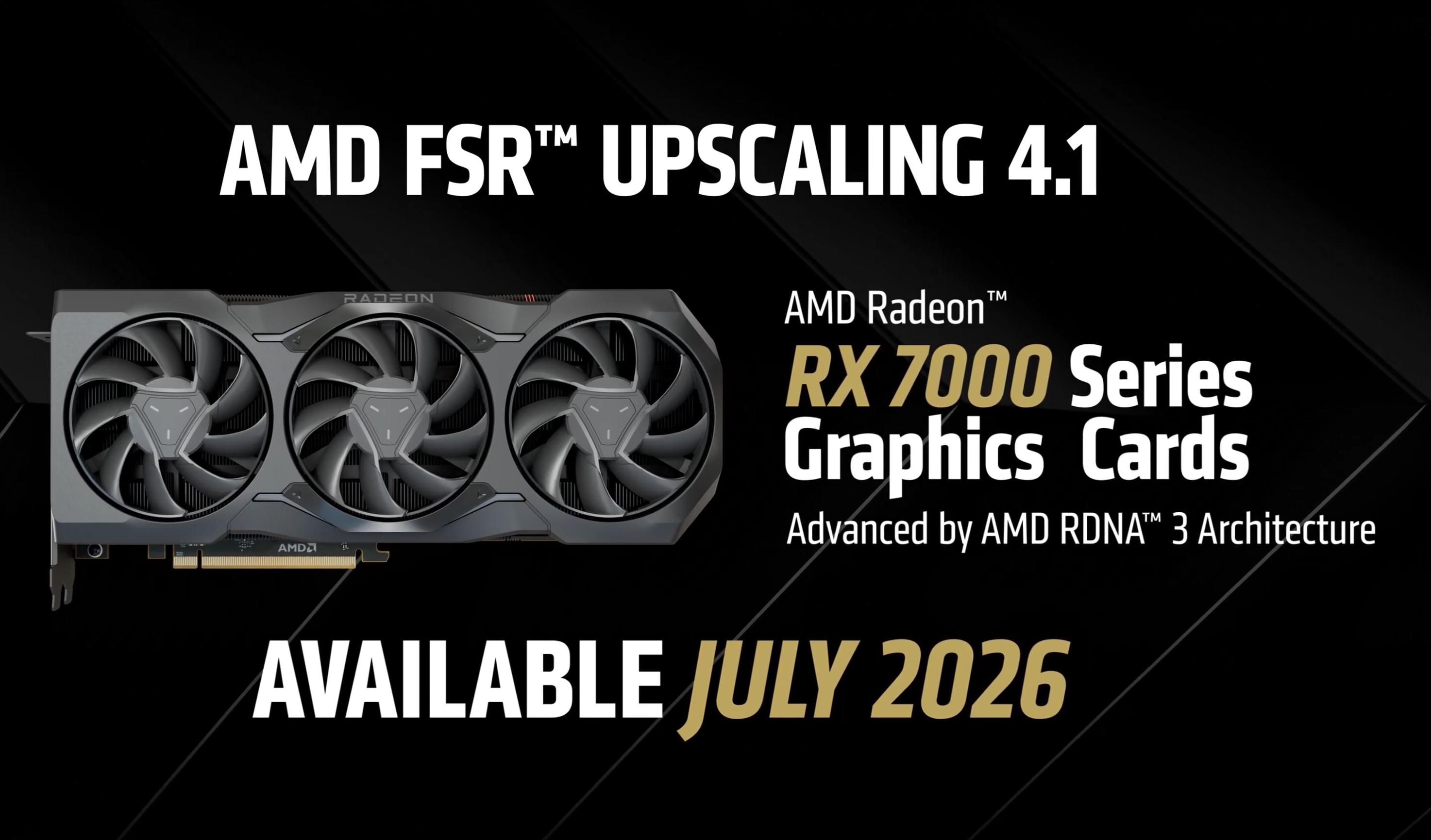 AMD ouvre le FSR 4.1 aux anciennes architectures : RDNA 3 dès juillet, RDNA 2 en 2027